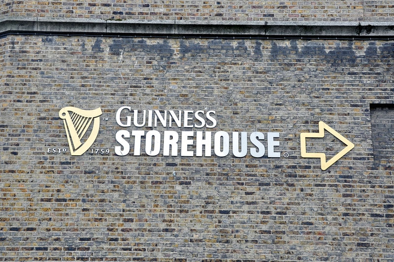 Guinness Storehouse, a Fábrica da Guinness em Dublin na Irlanda - Caminho para a fábrica
