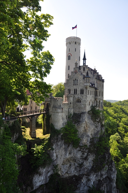 Castelo de Lichtenstein no Estado de Baden-Württemberg na Alemanha