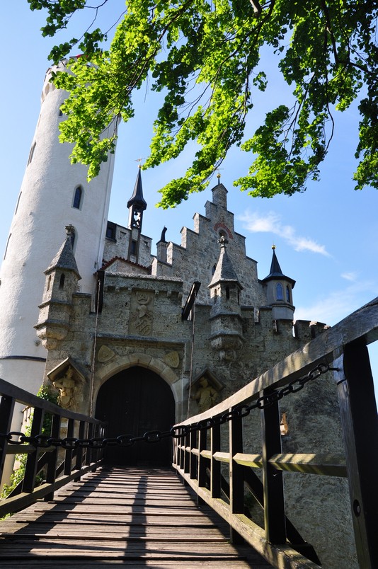 Castelo de Lichtenstein na Estado de Baden-Württemberg na Alemanha