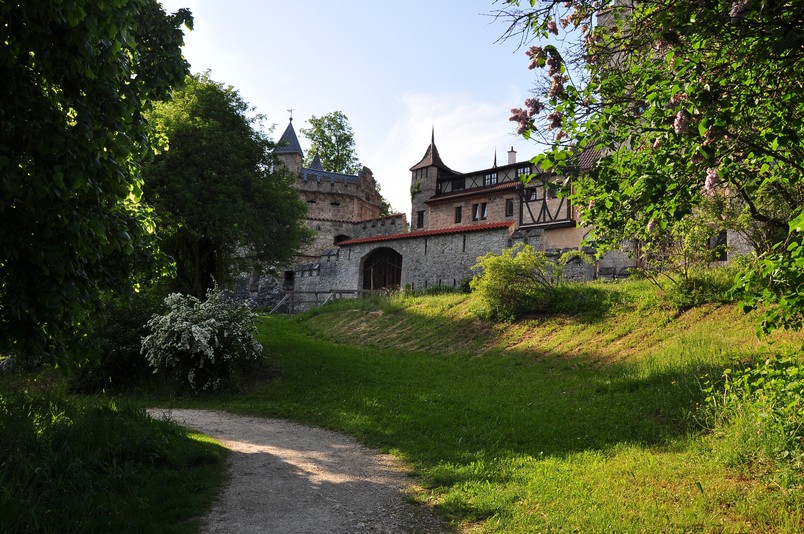 Castelo de Lichtenstein na Estado de Baden-Württemberg na Alemanha