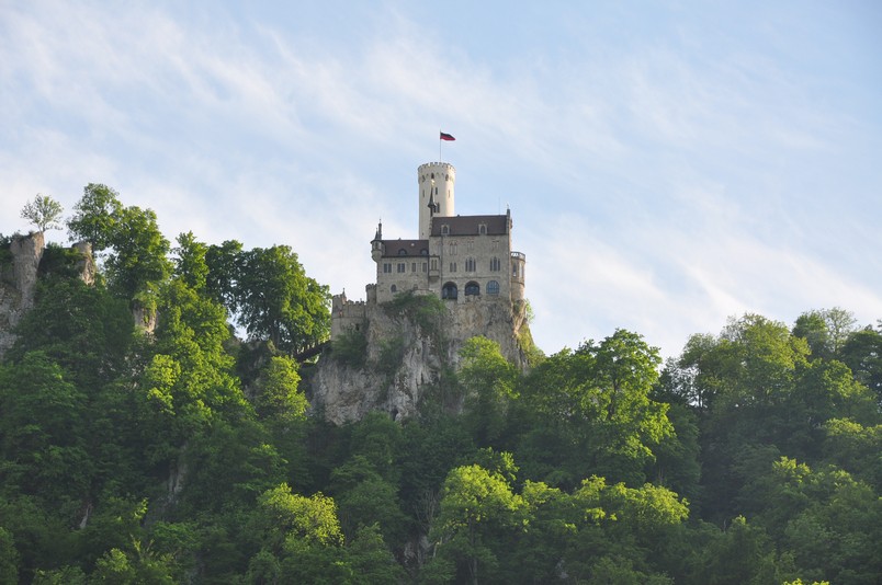Castelo de Lichtenstein na Estado de Baden-Württemberg na Alemanha