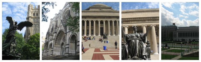 Harlem: Catedral St. John Divine e Columbia University (no dia do debate entre Obama e Bush!)