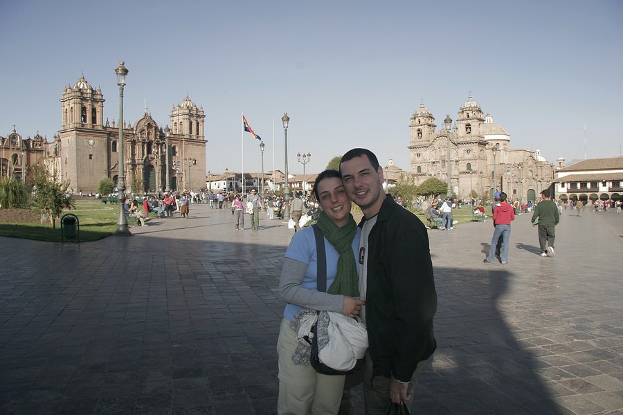 Cusco e Pisac no Peru - Plaza de Armas no Centro Histórico de Cusco