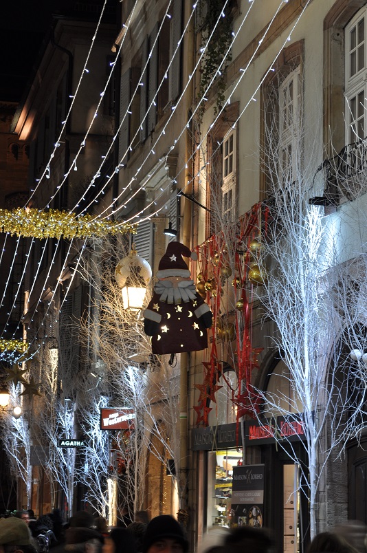 Capitale de Noel, ao mercado de natal de Straßbourg na França