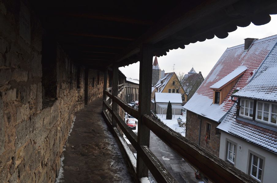 Historical walled city of Rothenburg ob der Tauber