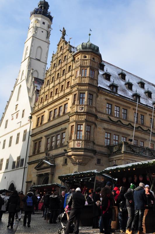 Roteiro de viagem para Rothenburg ob der Tauber Alemanha, cidada da Rota Romântica - Marktplatz