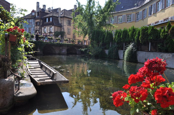 Petit Venice em Colmar na Alsácia, França