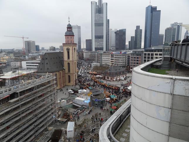 Frankfurt Alemanha - Vista da Galeria Kaufhof Frankfurt