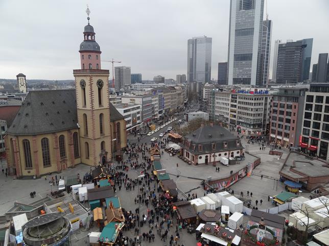 Frankfurt Alemanha - Vista da Galeria Kaufhof Frankfurt