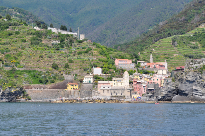 Vernazza Monterosso Cinque Terre Itália - Vista de Vernazza