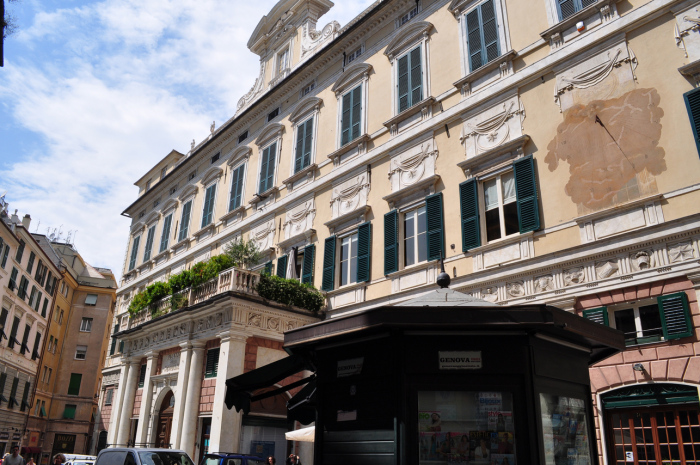 Roteiro com o que fazer em Gênova na Itália - Palácios da Via Giuseppe Garibaldi em Gênova