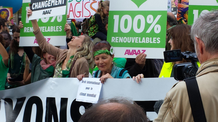 O dia em que acidentalmente participei de uma marcha pelo clima em Paris (Marche pour le Climat)