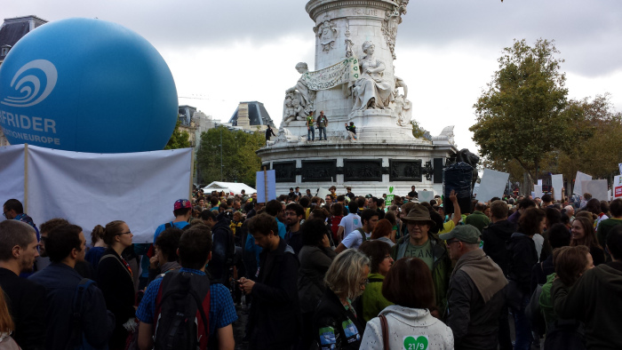 O dia em que acidentalmente participei de uma marcha pelo clima em Paris (Marche pour le Climat) 4