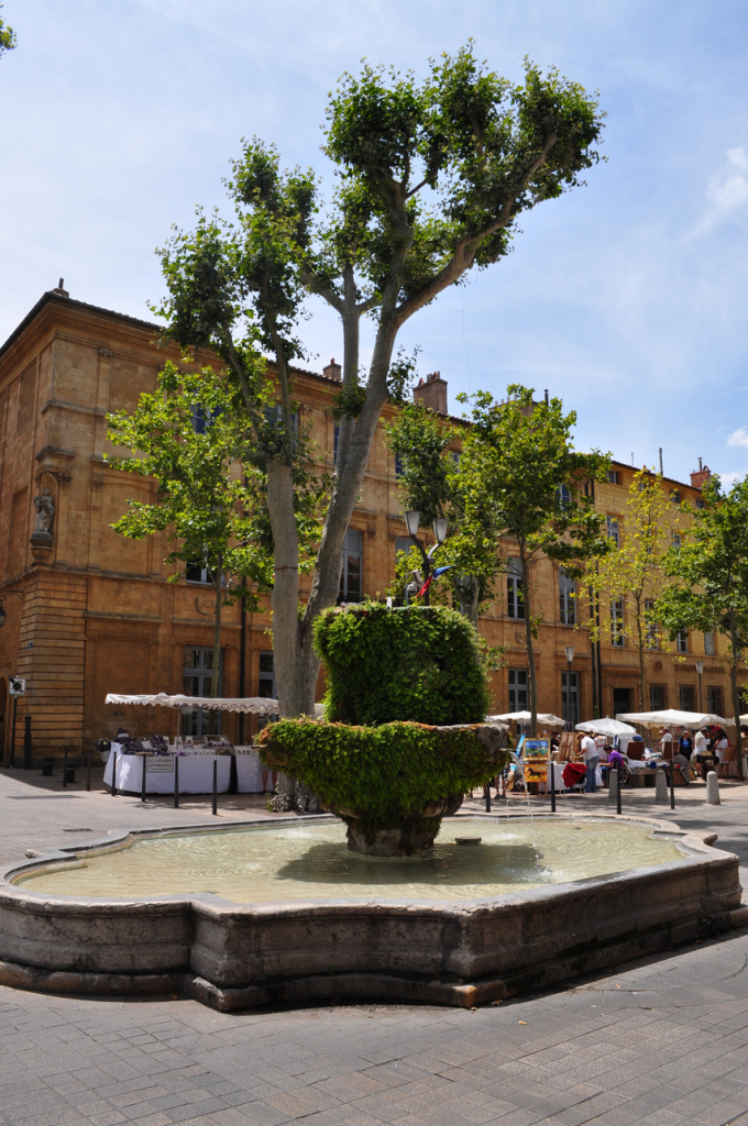 Aix-en-Provence, a cidade das mais belas fontes na Região da Provença, França