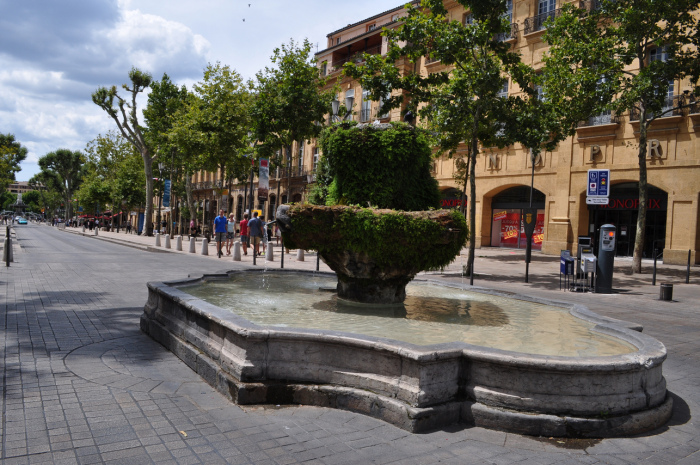 Aix-en-Provence, a cidade das mais belas fontes na Região da Provença, França