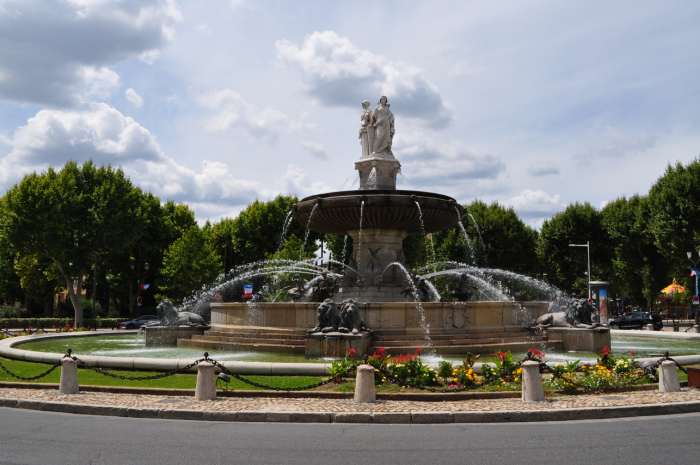 Aix-en-Provence, a cidade das mais belas fontes na Região da Provença, França