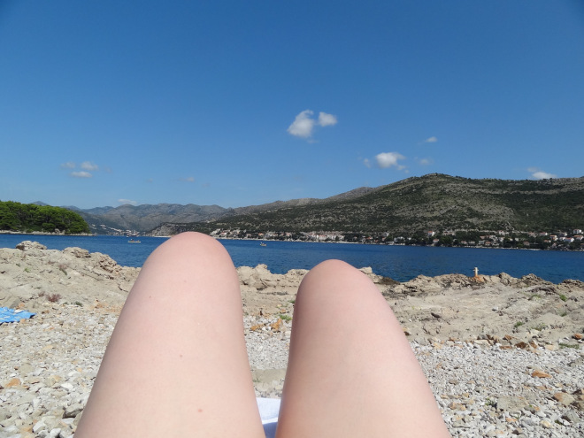 Roteiro na península de Babin Kuk em Dubrovnik na Croácia - Não resisti... parecem duas salsichas weiß...