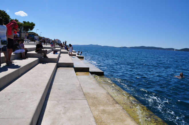 Roteiro com o que visitar em Zadar na Croácia - Sea Organ
