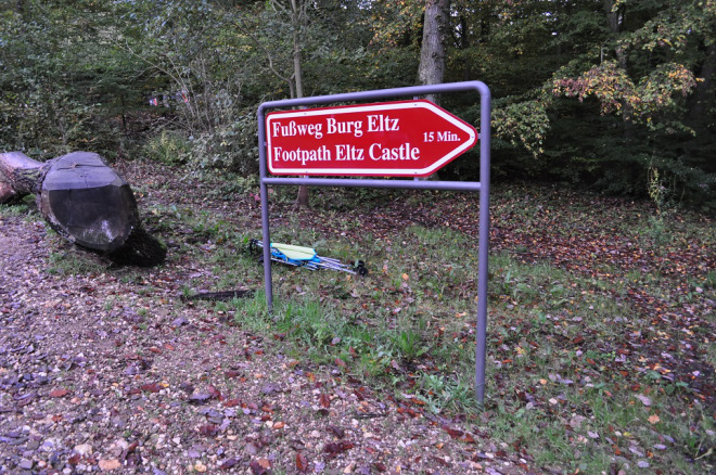 Trilha a pé para o Burg Eltz Alemanha