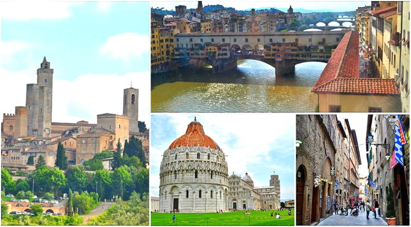 Provença França Toscana Itália - Custos, Tempo, Cidades e Pontos Turísticos - Região da Toscana na Itália