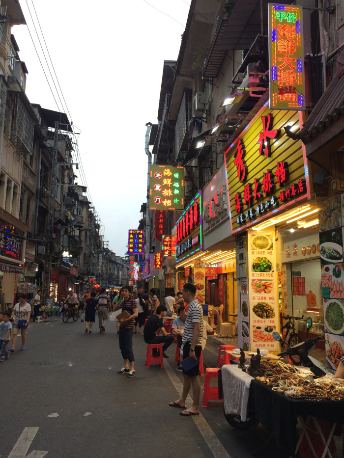 Feira livre em Xiamen na China