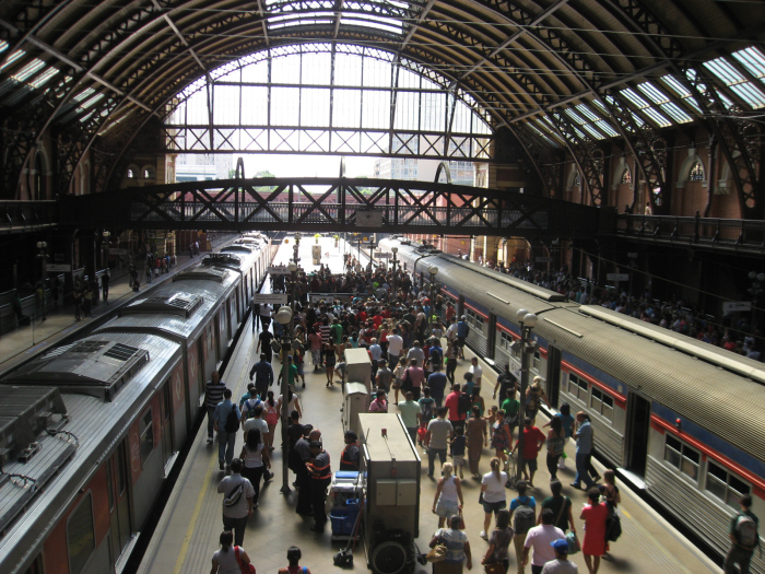 Estação da Luz no Centro de São Paulo