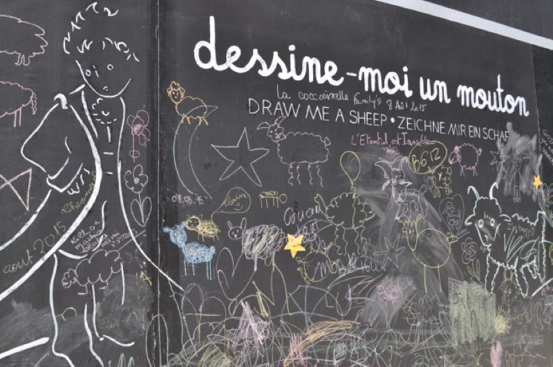 Atrações do parque do Pequeno Príncipe na região da Alsácia na França - Desenhe-me uma ovelha