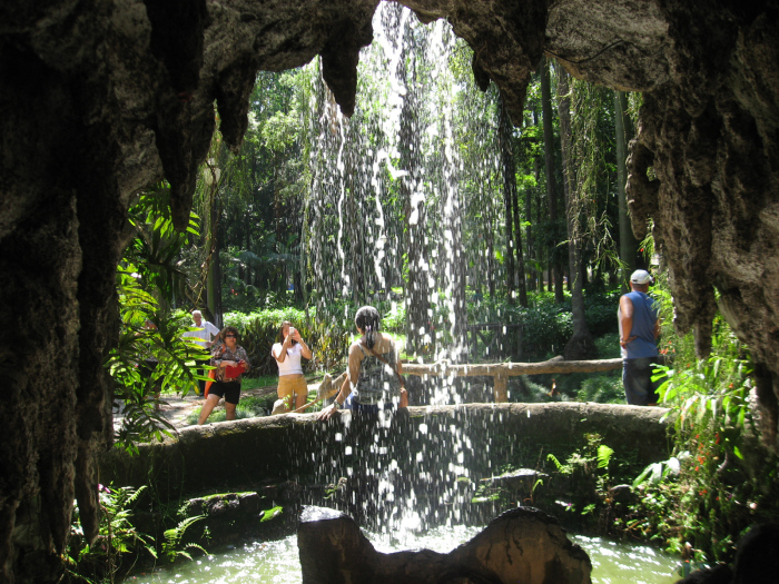 cachoeira na Praça da Luz