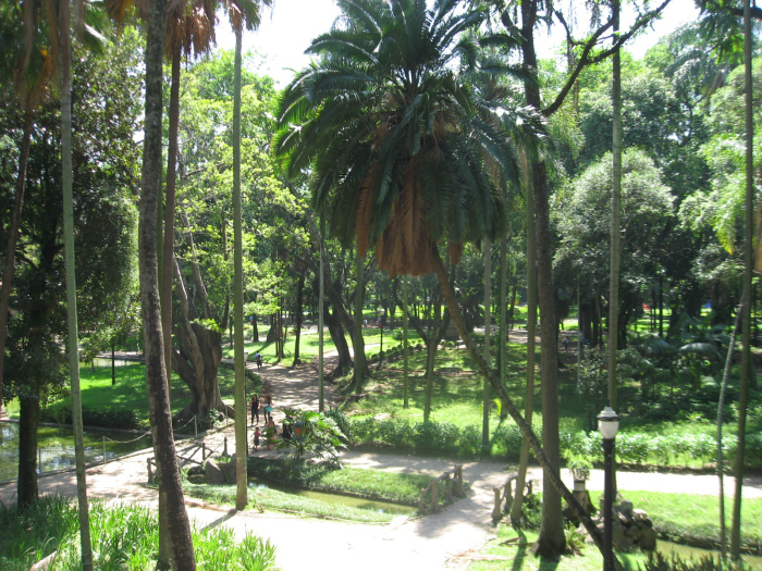 A Praça da Luz está muito bem cuidada