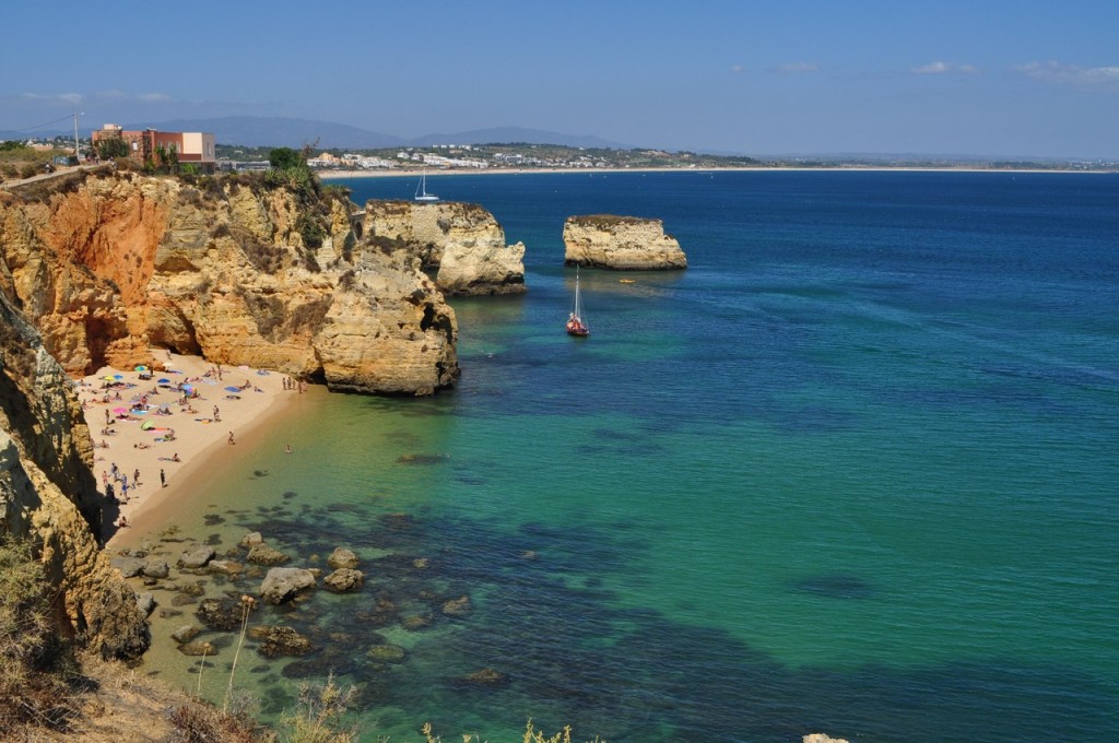 Praia Dona Ana em Lagos, Região do Algarve, Portugal