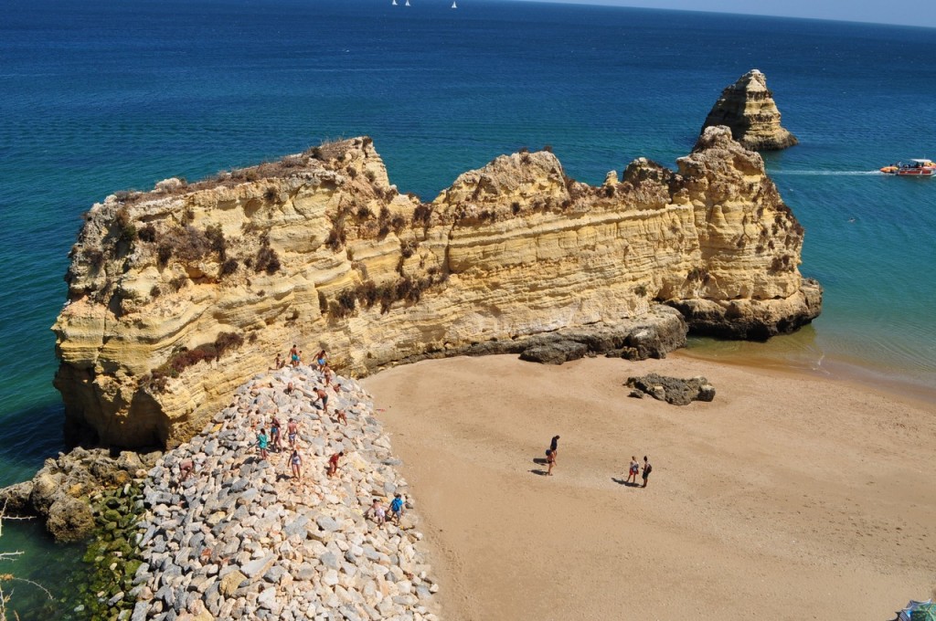 Praia Dona Ana em Lagos, Região do Algarve, Portugal