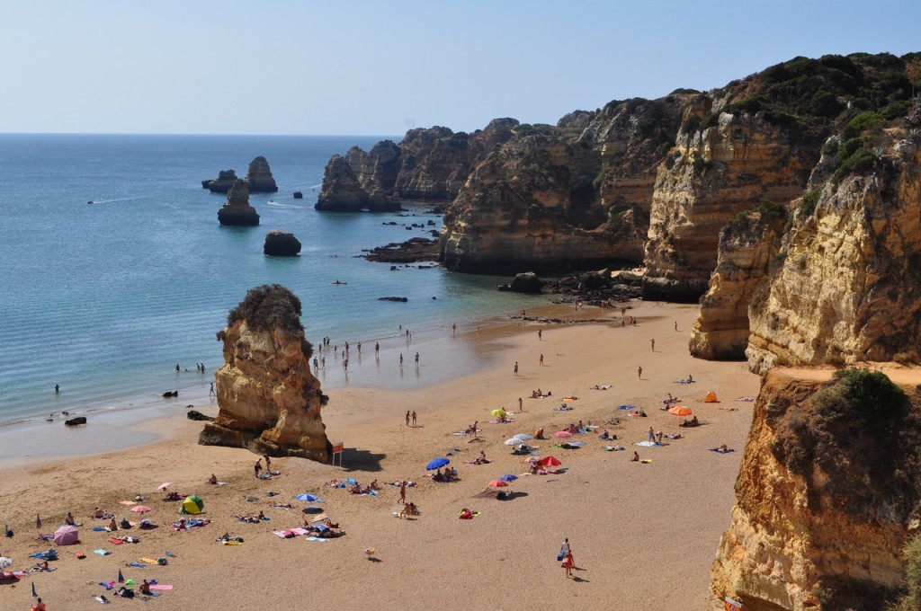 Praia Dona Ana em Lagos, Região do Algarve, Portugal