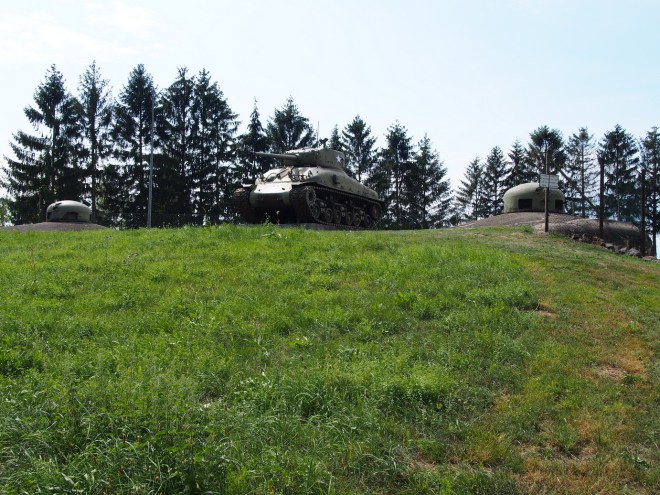 Detalhe do Tanque de Guerra na Casemate Esch na Ligne Maginot