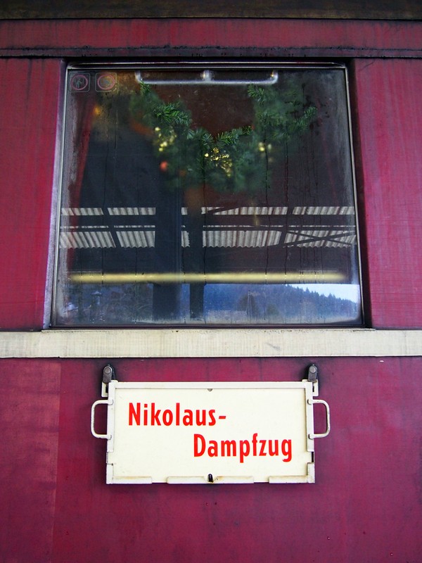 Nikolaus-Dampfzug, o trem Maria Fumaça do Nikolaus em Ettlingen na Alemanha