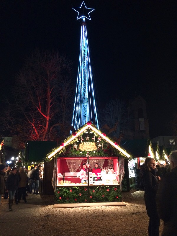 O Mercado de Natal em Karlsruhe, o Christkindlesmarkt Karlsruhe