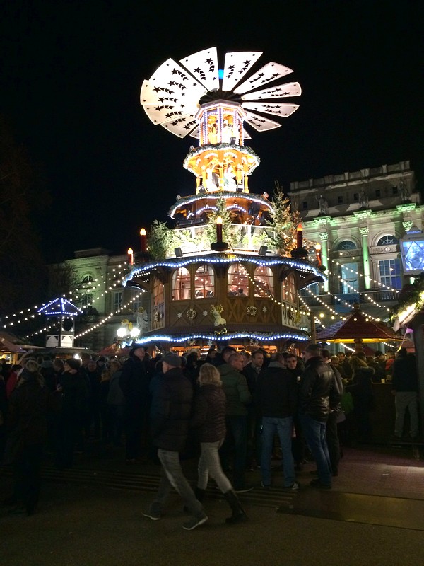 O Mercado de Natal em Karlsruhe, o Christkindlesmarkt Karlsruhe