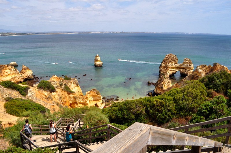Praias mais bonitas da Região de Algarve em Portugal - Praia do Camilo em Lagos