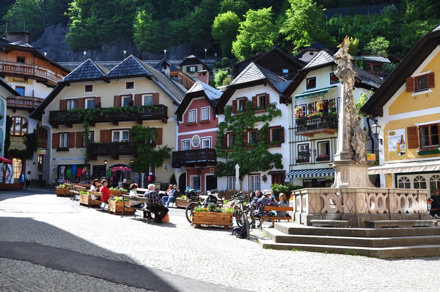 Hallstatt, um dos vilarejos mais bonitos do mundo na Áustria