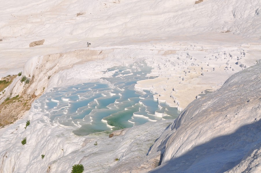 Pamukkale-Hierápolis e Éfeso na Turquia - Piscinas de Pamukkale