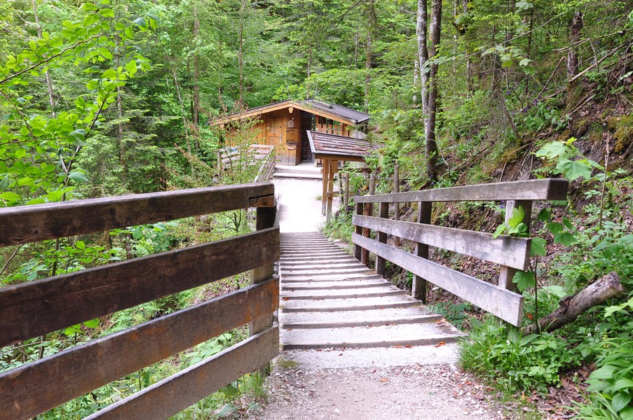 Berchtesgadener Land, Região da Baviera no sul da Alemanha - Wimbachklamm