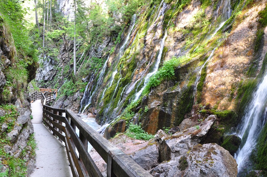 Berchtesgadener Land, Região da Baviera no sul da Alemanha - Wimbachklamm