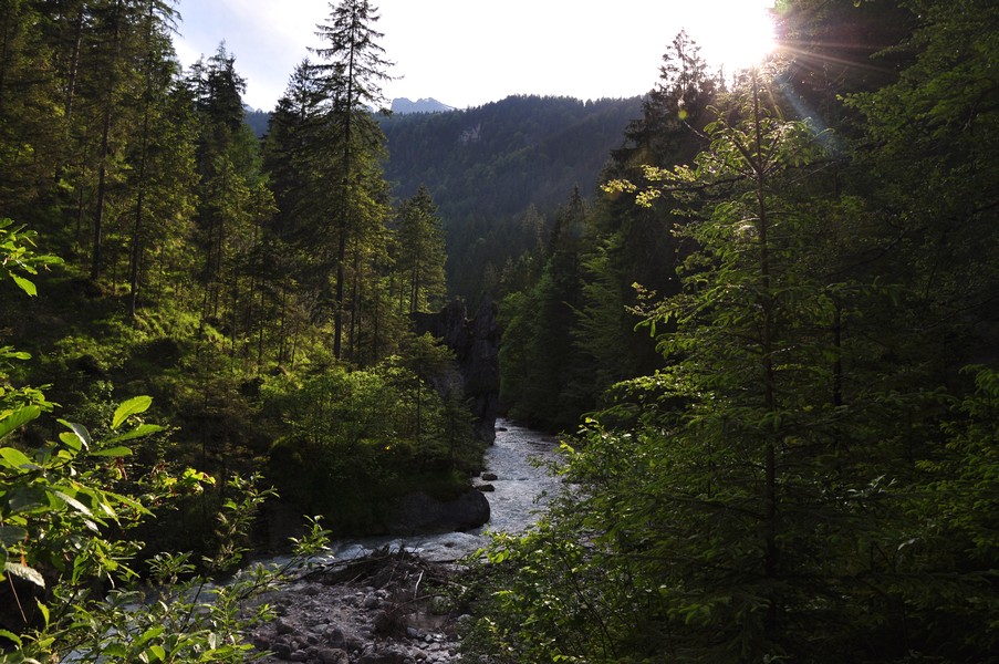 Berchtesgadener Land, Região da Baviera no sul da Alemanha - Wimbachklamm