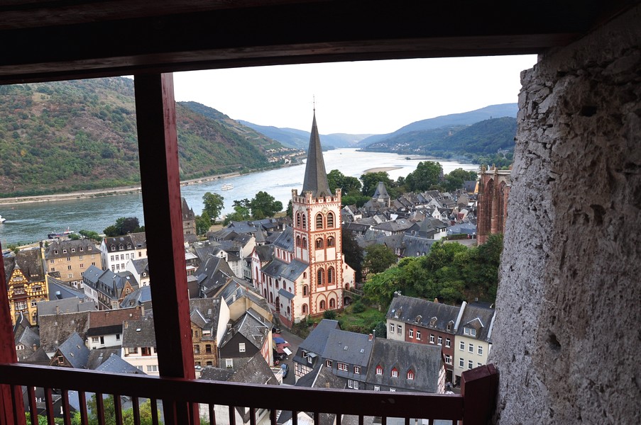 Bacharach Alemanha - Vista de Bacharach a partir do Postenturm