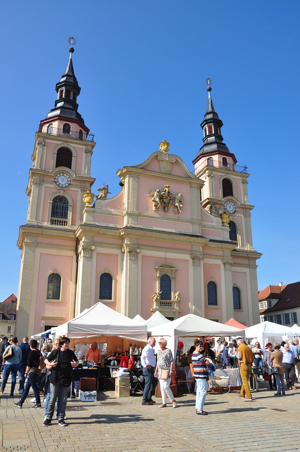 Ludwigsburg Alemanha- Kurbisausstellung - Marktplatz