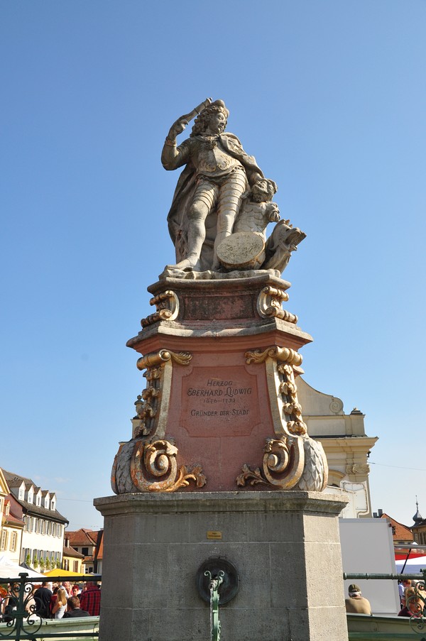 Ludwigsburg Alemanha- Kurbisausstellung - Marktplatz