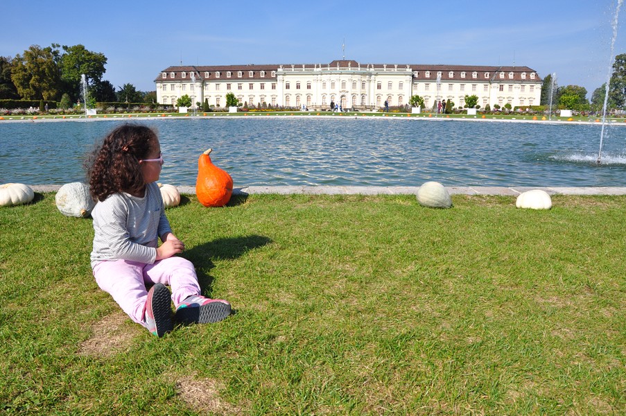 Ludwigsburg Alemanha- Kurbisausstellung - Castelo