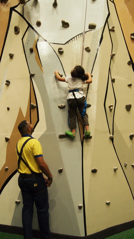 Parque da mônica em São Paulo - escalada do Piteco