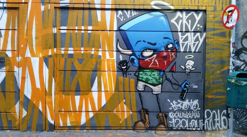 Beco do Batman na Vila Madalena em São Paulo