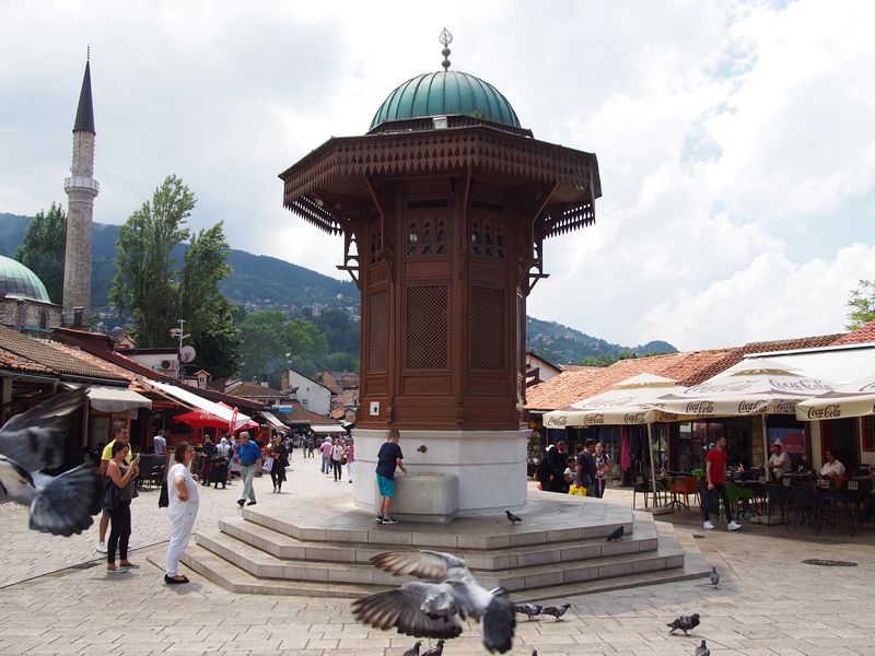 Sarajevo Bosnia e Herzegovina - Baščaršija, o centro antigo