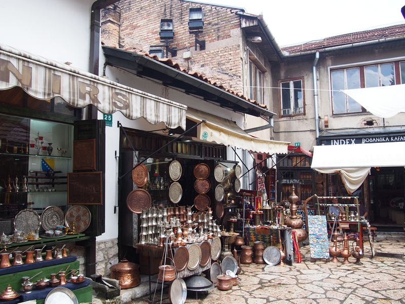 Sarajevo Bosnia e Herzegovina - Baščaršija, o centro antigo